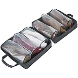 Keenso Schuhtasche Aus PU-Leder – Staubdicht, Großzügig, Ideal Für Reisen & Aufbewahrung