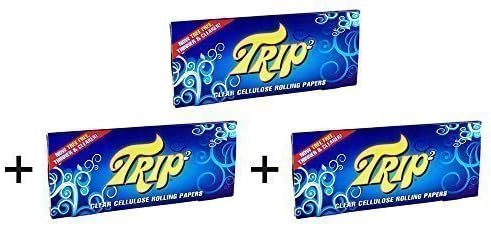 TRIP2 Clear Cellulose Rolling Papers King Size 50 Blatt / 3er (Leaflets, Paper, Paper, Cigarette Paper)