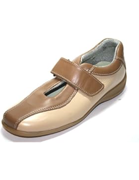 Jela 7212 Kinder Mädchen Halbschuhe Ballerinas Klettverschluss