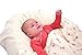 ByBoom® - Baby blanket, snuggle blanket, new born blanket, summer blanket, 70x100cm, made from 100% BIO COTTON, Color:White - Giraffe Red