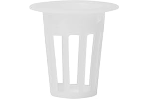 Jenngaoo Vaso Idroponico 100 Pezzi Rete Scanalata per Coltivazione Senza Suolo, Germinazione Semi Ortaggi, Piante da Giardino e Serra con Drenaggio Uniforme e Aerazione Ottimale