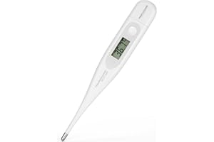 ‎PROFICARE ProfiCare Fieberthermometer, für Baby, Kinder und Erwachsene, inkl. Batterie, Messbereich: 32 - 42°C, Ein-Tasten-Bedienung, digitales Fieberthermometer, Fieberthermometer Baby, PC-FT 3057