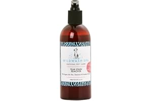 WildWash Tear Stain Remover For Dogs 300ml - Gentle Effective Cleansing Agent - Chamomile and Gardenia Florida Naturally Lighten Stain and Prevent Build Up - Sulphate, Paraben-Free for Sensitive Skin