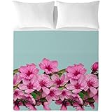 Devota & Lomba Flor Almendro Cenefa - Juego de sábanas, 270 x 260 cm