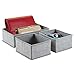 Produktbild InterDesign Aldo Schubladen-Organizer aus Stoff (3-er Set) -Grau, Compartments