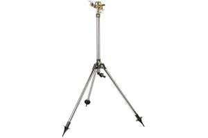 RIBIMEX Ribiland 05178 Arroseur Circulaire/Pied Argent 62 à 99 cm