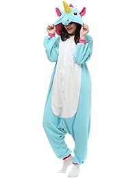 Unicornio creativo Unicornio pijama traje de noche Cosplay Unicornio Onesies para adultos (M, rosado)