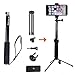 Produktbild Racksoy Universal Bluetooth Slefie Stick, Teleskop Ausdehnbar (30-93cm) Selfie-Stange mit Handy Mount Clip + Mini Metal Stativ + Auslöser/Fernbedienung mit Clip Klemme für Gropro Hero 5, 4, 3, 3+ Serien/ Sony Nikon Canon SLR DSLR, RICOH THETA 360°/Action Camera SJCAM SJ4000 SJ5000 SJ6000 usw.