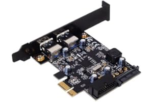 ‎SILVERSTONE TECHNOLOGY SilverStone SST-EC04-E - USB 3.0 PCI-E Erweiterungskarte, 15 pin SATA Stromanschluss, 1x USB 3.0 20-pin intern + 2x USB 3.0 externe Anschlüsse (Typ A)