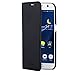 Produktbild CASEZA Samsung Galaxy S7 Kunstleder Flip Case Oslo Schwarz - Ultra schlanke PU Leder Hülle Ledertasche Lederhülle für Das Original Samsung Galaxy S7 - Edles Cover mit Magnetverschluss