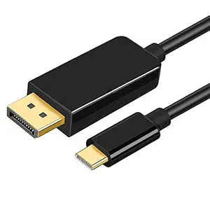 Tobo USB Type C(Thunderbolt 3) to DisplayPort 4K@60Hz UHD 6 Feet Cable, Benfei USB 3. 1 (USB-C) to DP Display Port Adapter Male to Male Gold-Plated Cord