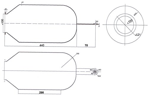 Membran 50 L Hauswasserwerk Druckkessel Membrankessel Gummiblase EPDM - 6