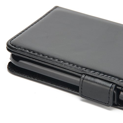 [Moto E4 Plus HÃ¼lle],SunFay Tasche Leder HÃ¼lle Flip Case SchutzhÃ¼lle Magnetverschluss PU Leder Retro Wallet Deckel mit KartensteckplÃ¤tze Tasche fÃ¼r Motorola Moto E4 Plus - Schwarz