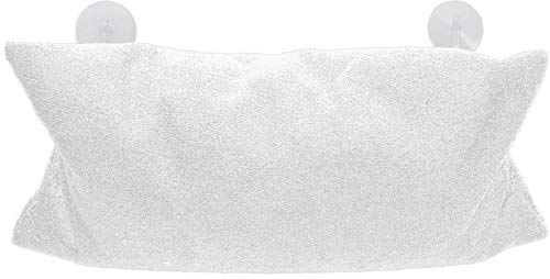 Spetebo - Almohada para bañera (40 x 20 cm, microfibra, con funda y ventosa)