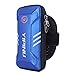 Produktbild Providethebest YIPINU Männer Frauen wasserdichte Fitness Arm-Beutel-Kasten-Mappen-Jogging-Telefon-Halter-Geldbeutel-Armband Gym Sport Arm Pouch Blau 18*2.5*10cm
