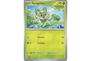 POKÉMON The Pokemon Company International - Tarjeta individual SPRIGATITO 013/198, base escarlata y violeta