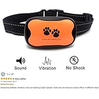 Hundehalsband gegen Bellen | 7 Progressive Ton- u. Vibrationspegel | Kein Schock | Stoppt Hundebellen Schnell & Scherzfrei | Passend für Kleine, Mittlere & Große Hunde | Inkl. Batterie