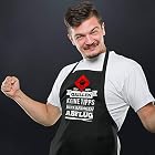 YORA Grillschürze für Männer – Bin am Grillen – lustige Kochschürze als ideales Geschenk für Männer – Bild 5