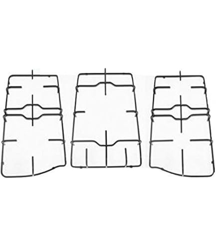 Kit 3 Griglie Per Piano Cottura Franke FHM 705 - Ferro Smaltato Nero Opaco, Per 5 Fuochi - 5