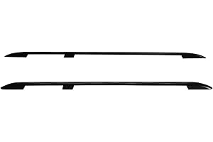 RE&AR Tuning Barras de Techo Aluminio rieles Portaequipajes Barras Superiores Rail Laterales Juego para VW Transporter T6 2015-2020 L1/H1 Negro