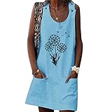 ❤️❤️ Vestidos de Mujer Vestido Floral con Volantes Casual Vestido Cruzado Manga Larga Columpio Plisado Vestido Mini Patinador, Vestido Largo Floral Print Casual Invierno para Noche Fiesta Playa Fiesta Manga Larga Cuello Redondo Vestido Navidad , Vestido de la Vendimia de la Impresión Cuello Redondo Sin Mangas del Verano de Las Mujeres