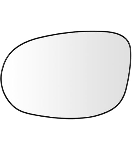 Vetro Specchietto Retrovisore Riscaldabile Lato Destro | Per Ford Fiesta 2008-2017 E B-Max 2012- | Nero