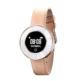 MObast Mode Smartwatches Fitness Schwimmen Wandern Uhr IP68 für IOS 8.0 und Android Leder Band
