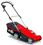 ✔ Mit Sicherheitsschalter, Messerbremsfunktion, Kabelzugentlastung, ergonomischer, klappbarer Griffholm mit Höhenverstellfunktion, integrierte Tragegriffe, gute Fangeigenschaften, kippsicher nach EK 9