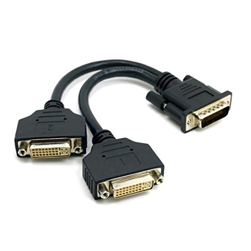 Goliton® DMS-59-Pin LFH auf 2 DVI Grafik Adapter Kabel Videokabel DELL HP Tai-li Accessoire Linie Grafikkarte Linie - Schwarz