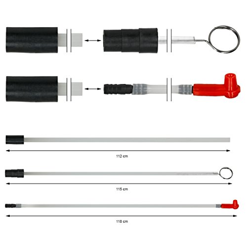 ECD Germany Pompe d'aspiration huile Pompe à vidange huile Pompe de transvasement de liquides Dispositif Purgeur de frein 9 Litres
