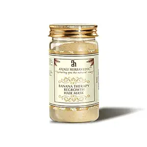 ANJALI HERBAVEDIC Banana Therapy Hair Mask for Reducing Hairfall Promote Hair Growth Reduces Breakage (100 gm)