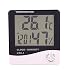 Produktbild Alxcio Funk Thermo-Hygrometer mit Wecker Uhr Tischuhr Digital Temperature Humidity Meter Batteriebetrieben LCD Display Tragbar Bürouhr