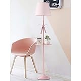 Home lighting Princesse Vent Lampadaire Fille Style Nordique IKEA Creative Vertical Lampe Chambre Chambre des Enfants Salon Rose Haute Lampe De Table 160 * 27CM (Couleur : Remote 9W)