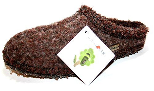 Haflinger Walktoffel Trumpf 617007 Herren Hausschuhe Rot (bordeaux 6009)