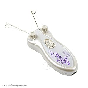 Norlanya Household Fine Hair Remover with Threading Handheld Device White (Powder Not Included) - Image 3