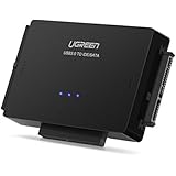 UGREEN USB IDE Adapter , SATA or IDE to USB, SATA Hard Drive Adapter for 2.5/3.5 inch IDE,SATA HDD SDD,CD/DVD ROM CD-RW,COMBO,DVD-RW.DVD-RAM with 12V2A power adapter and 4pin Power Cable ,with ON/OFF Swith,Compatible for Windows8/7/10/Vista/XP/Mac OS 9/10/Linux Operating System.