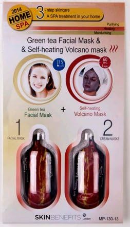 Skin Benefits Anti-Wrinkle Facial Mask &amp; Self Heating Volcano Mask