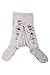 Weri Spezials Baby and Children Tights, Ornaments of Flowers , Silver