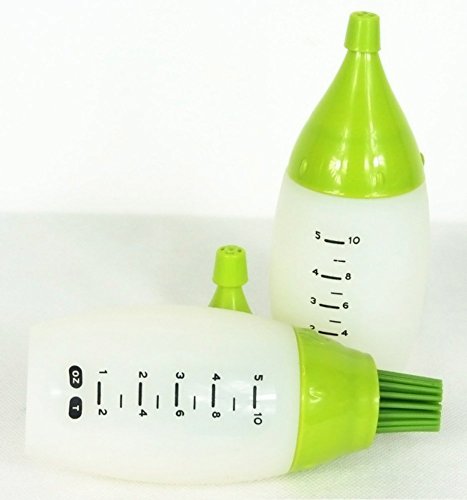 yeah67886 Creative Fashion Silikon BBQ Saucen Würze Öl Pinsel Squeeze Flasche (grün) - 2