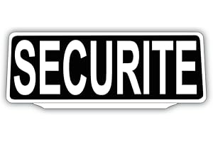 SIGNAL SAFETY Clip Plaque Pare-Soleil Sécurité Rétro-Réfléchissant Noir