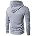 Produktbild Luckycat Herren Basic Kapuzenpullover Sweatjacke Pullover Hoodie Sweatshirt Slim Fit Herren Hoodie für Sport Fitness Gym Training Freizeit Sportpullover Sweatshirt Kapuzenpulli Pulli Hoody Herbst