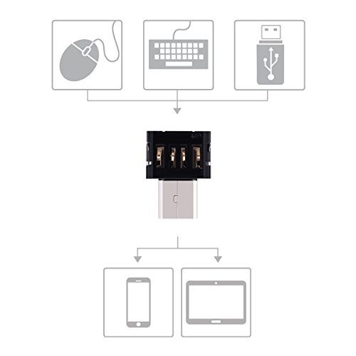 kwmobile 3x Micro USB OTG Adapter für Smartphone und Tablet, wie Samsung, Huawei, LG, HTC und Sony - 4