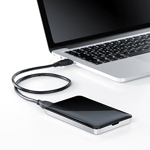 CSL – USB 3.0 2,5″ SSD / SATA Festplattengehäuse extern | UASP und SATA3 fähig | für 9.5mm 7mm SATA I/II/III, SSD, HDD | USB 3.0 (5 GBit/s) inkl. UASP Mode (USB 3.0 Booster) | WerkzeugloseInstallation | für PC / Mac / Notebook | schwarz - 4