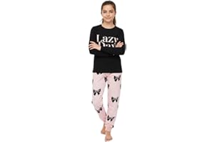 A2Z 4 Kids Girls Pyjamas Children PJs 2 Piece Set Lazy Day Print Black Lounge Suit for Children Top Bottom Pyjamas Loungewear Gifts Age 2-3, 3-4, 5-6, 7-8, 9-10, 11-12 & 13 Years