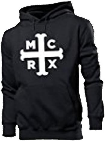 MY CHEMICAL ROMANCE "MCRX CREST" BLACK T SHIRT ALL SIZES (XXLARGE)