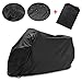 Produktbild Migimi Motorradabdeckung, Motorradgarage Winterfest Motorradplane Wasserdicht Abdeckplane Schutzhülle 190T Motorrad Abdeckungen 245*105*125 cm, Schwarz