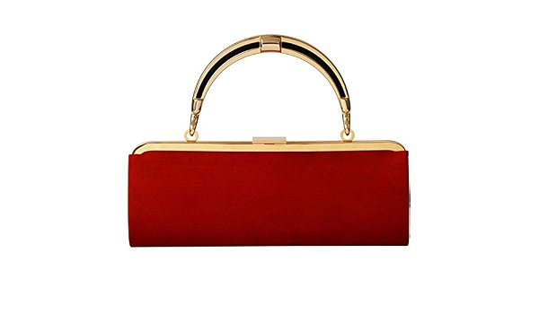 Balmain X H\u0026m - Pochette da donna in camoscio rosso : Amazon.it: Scarpe e  borse