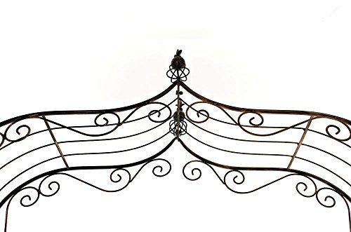 CLP Metall-Rosenbogen AURORA, 2 verschiedene Aufbau Möglichkeiten, pulverbeschichtet, sehr stabil bronze - 5