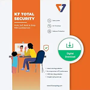 K7 | Total Security | 1 User | 1 Year | Email Delivery in 2 hours - no CD