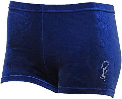 Gymnastic Shorts in Navy Smooth Velvet